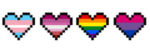 Image of pride hearts